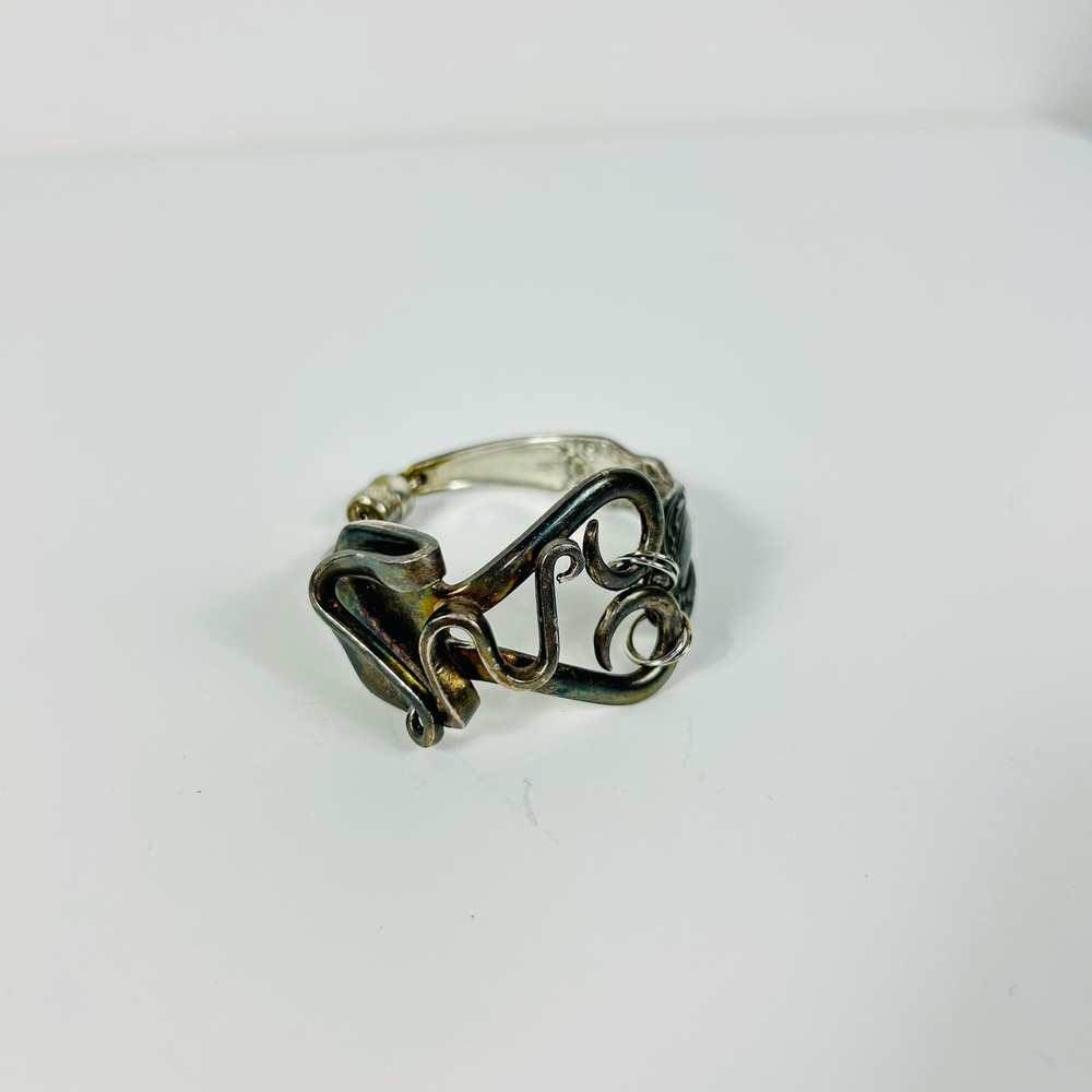 Vintage Bent Fork Bracelet Handcrafted 1847 Magnetic Closure